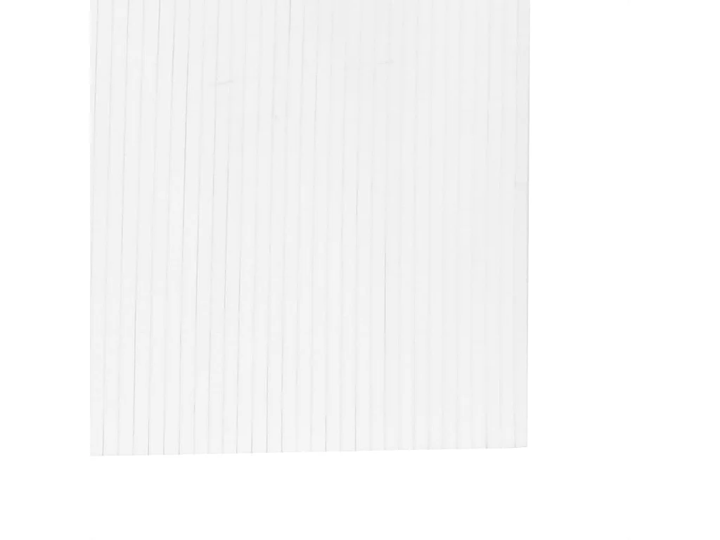 Cloison de séparation blanc 165x800 cm bambou