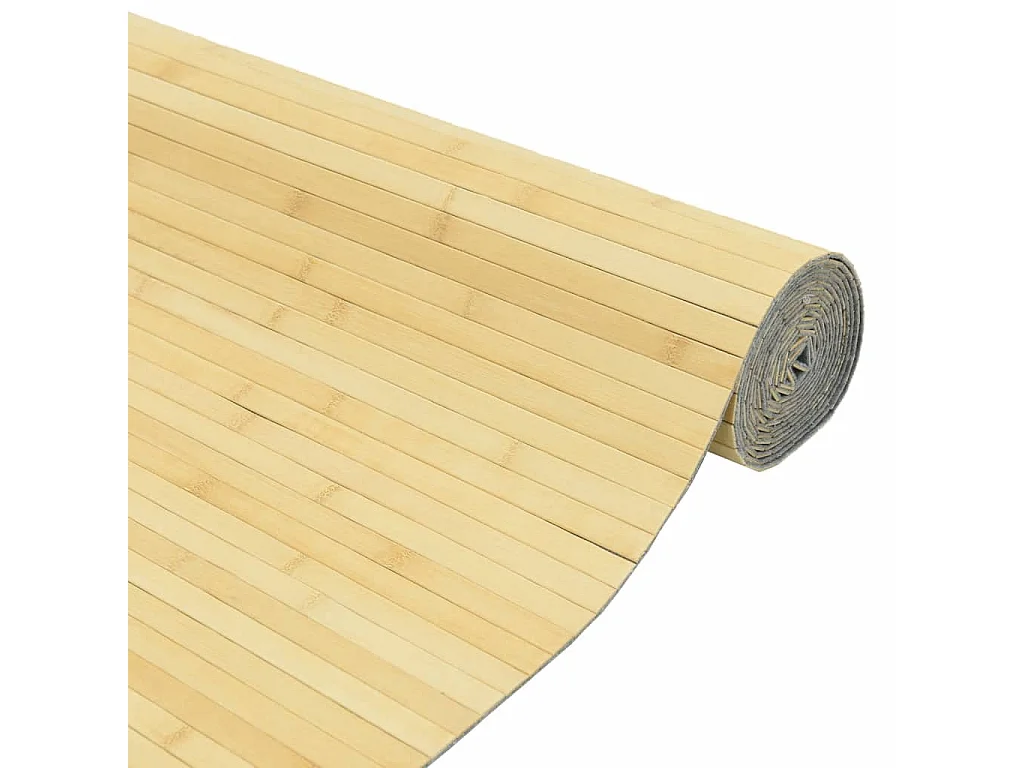 Cloison de séparation naturel clair 165x600 cm bambou