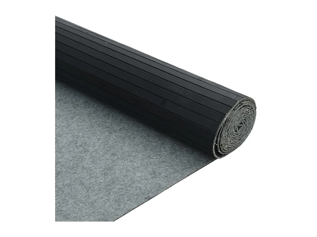 Cloison de séparation noir 165x250 cm bambou