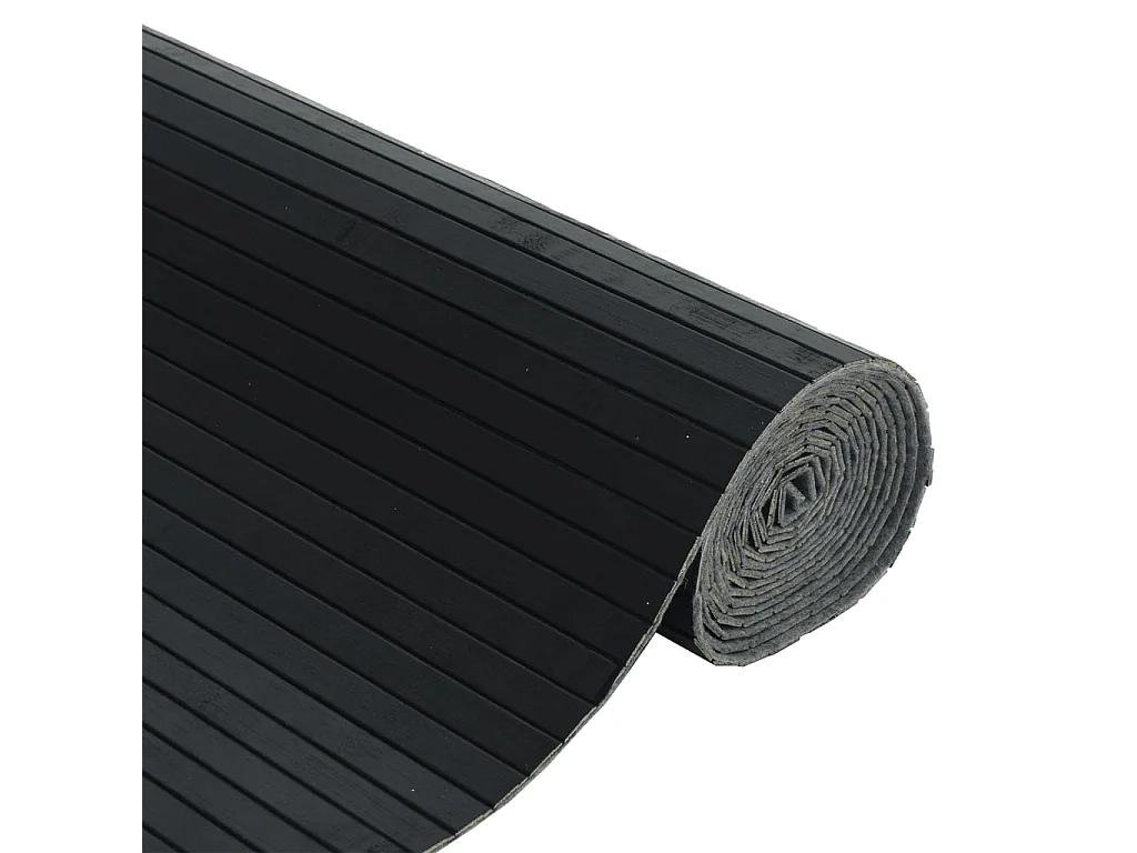 Cloison de séparation noir 165x250 cm bambou