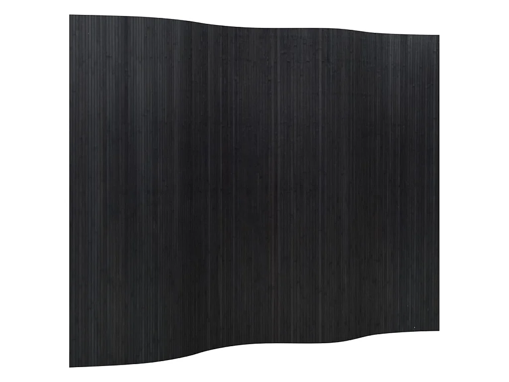 Kamerscherm breedte 250 cm hoogte 165 cm bamboe zwart