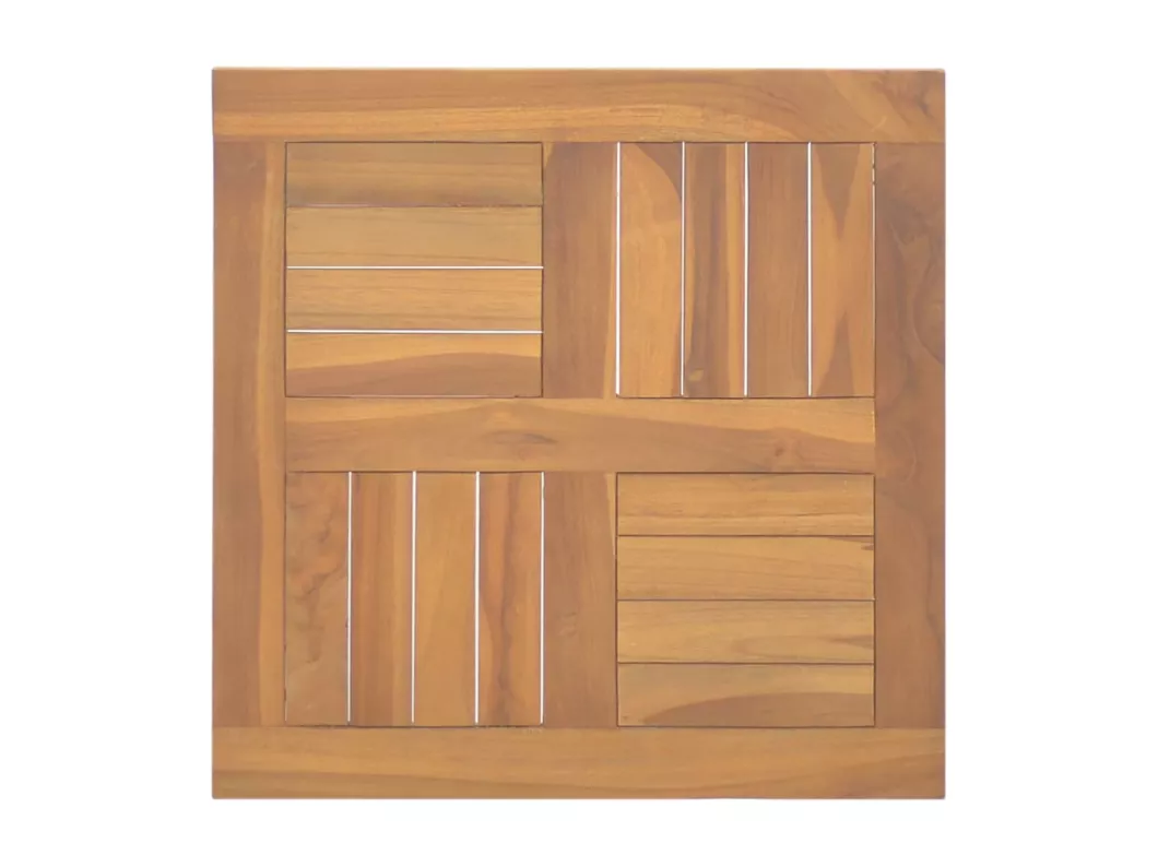 Kauf Unique Tischplatte Quadratisch 50x50x2,5 cm Massivholz Teak