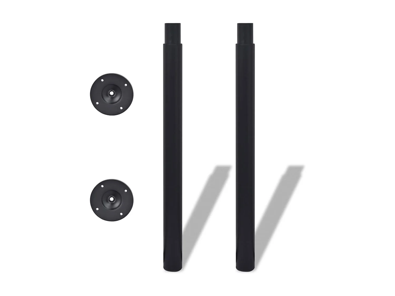Tafelpoten telescopisch 4 st 710-1100 mm zwart