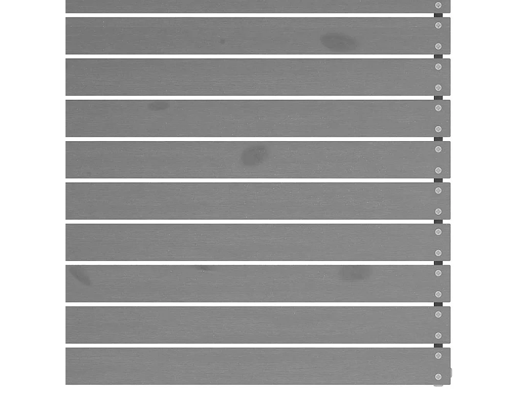 Canapé central de jardin gris bois de pin massif
