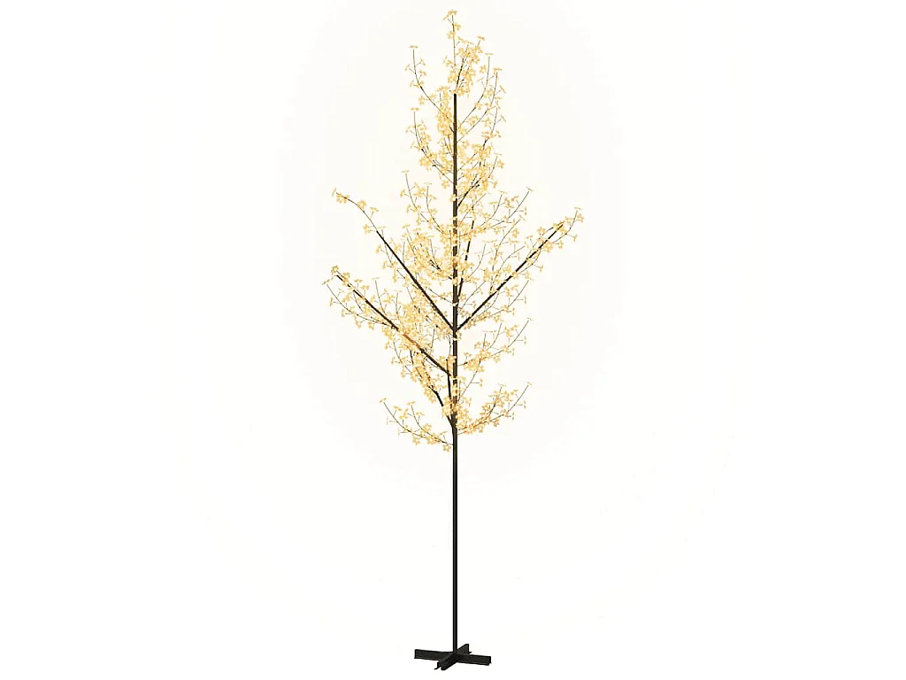 Cerejeira com 672 luzes LEDs 400 cm branco quente