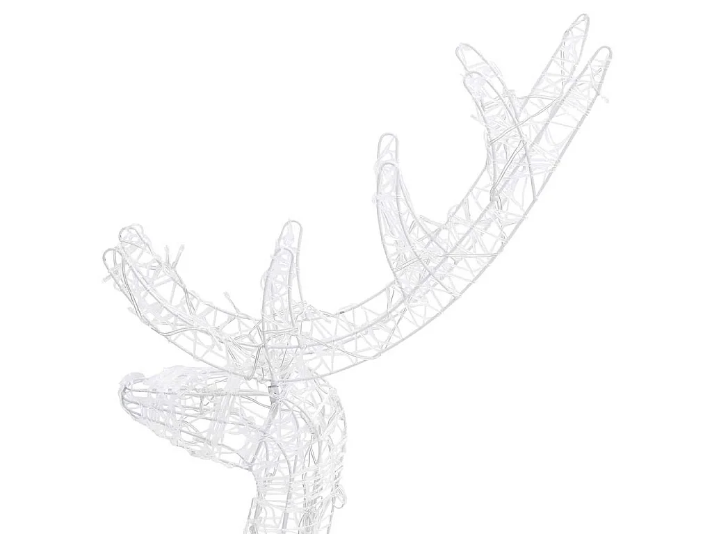 Famille de rennes de décoration Acrylique 300 LED bleu