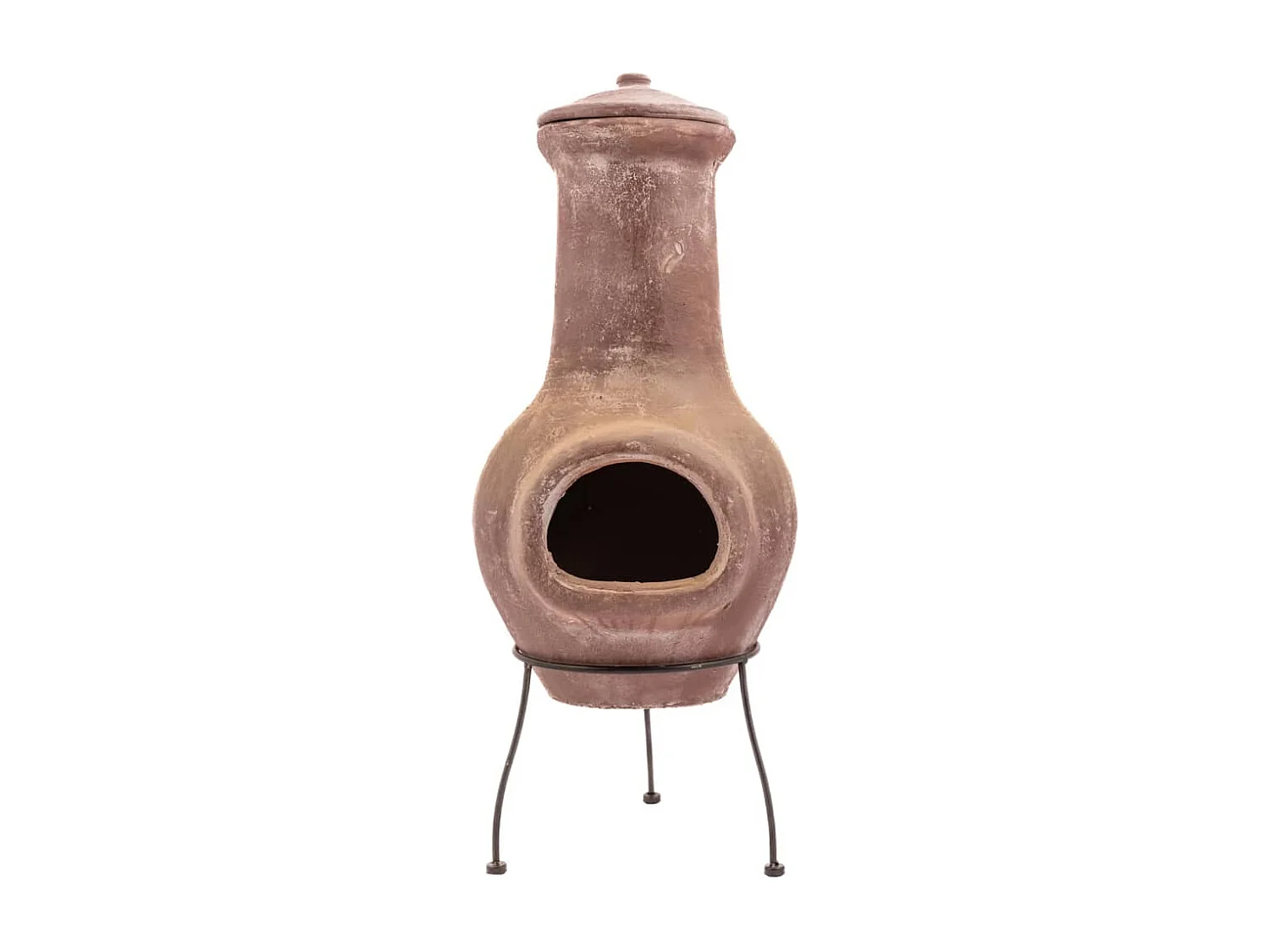 Caminetto Salamanca Rosso Scuro 36x36x85 cm Argilla