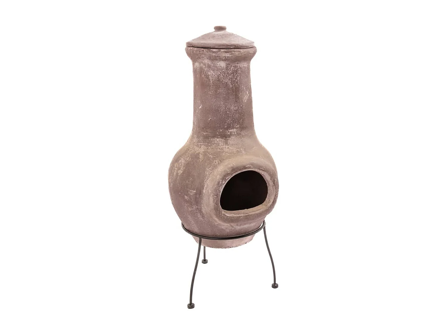 Caminetto Salamanca Rosso Scuro 36x36x85 cm Argilla