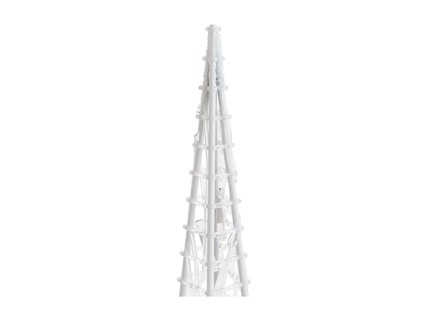 Jeu de cônes lumineux à LED Acrylique Blanc froid 30/45/60 cm