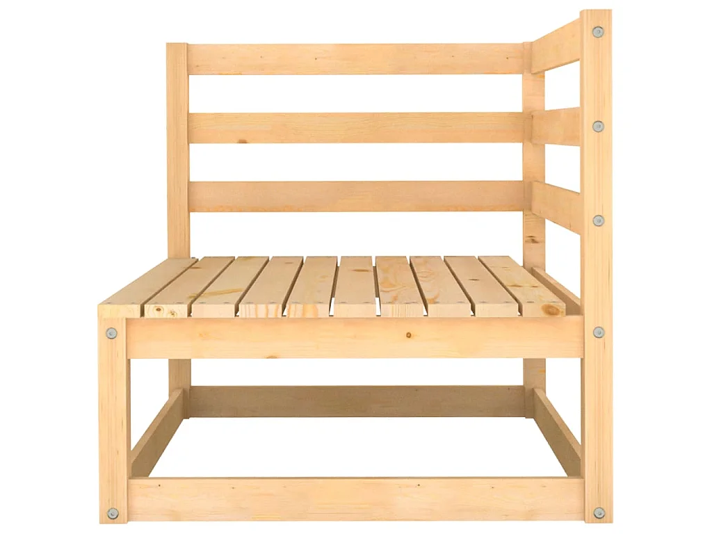Garten-Ecksofas 2 Stk. Massivholz Kiefer