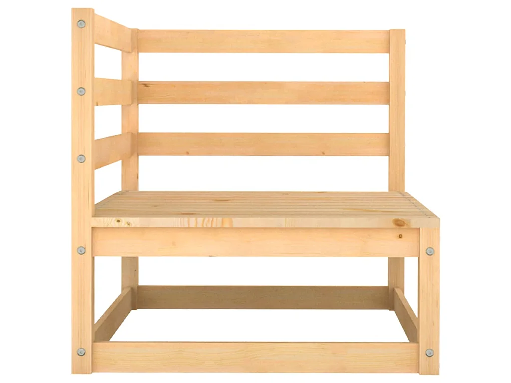 Garten-Ecksofas 2 Stk. Massivholz Kiefer