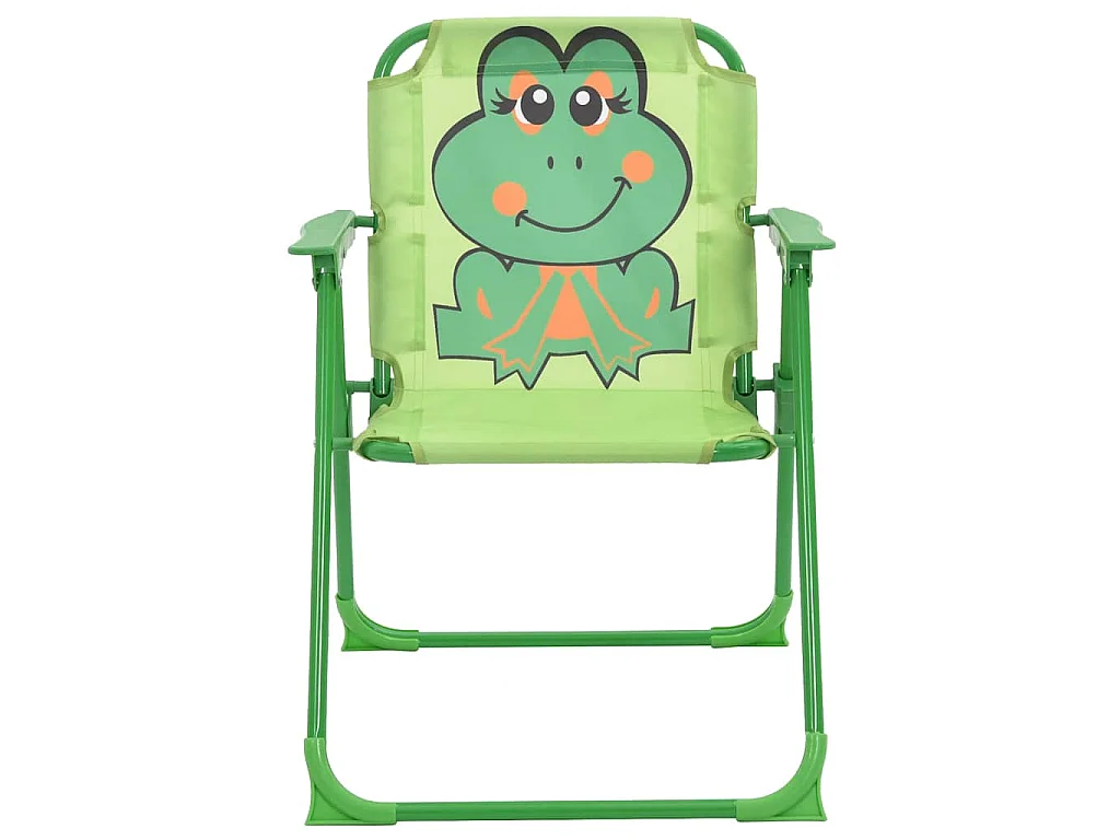 Ensemble de bistro avec parasol pour enfants 3 pcs Vert