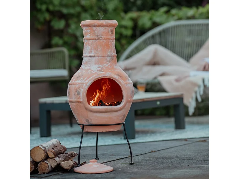 Caminetto Star Flower in Argilla Giallo Paglia 86037