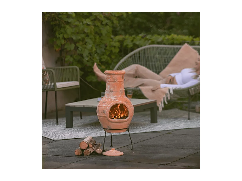 Haard Star Flower klei strokleurig 86037