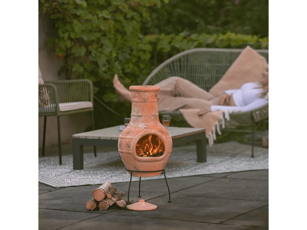 Haard Star Flower klei strokleurig 86037