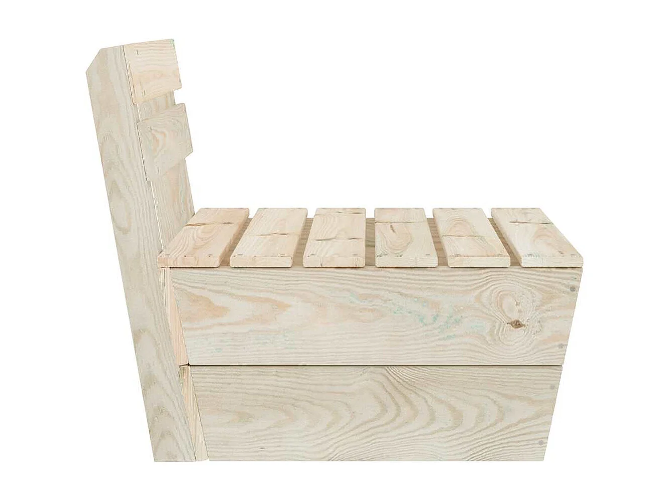 Canapé central sectionnel palette Bois d'épicéa imprégné