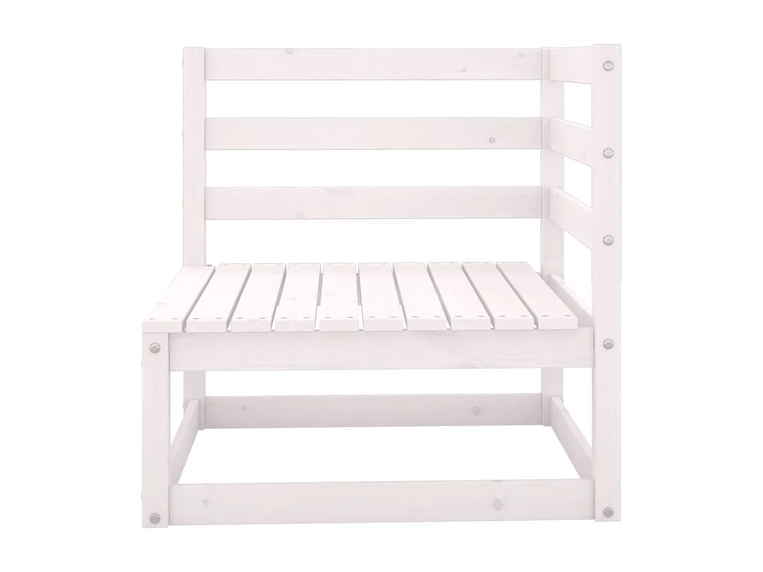 Garten-Ecksofa mit Kissen Massivholz Kiefer