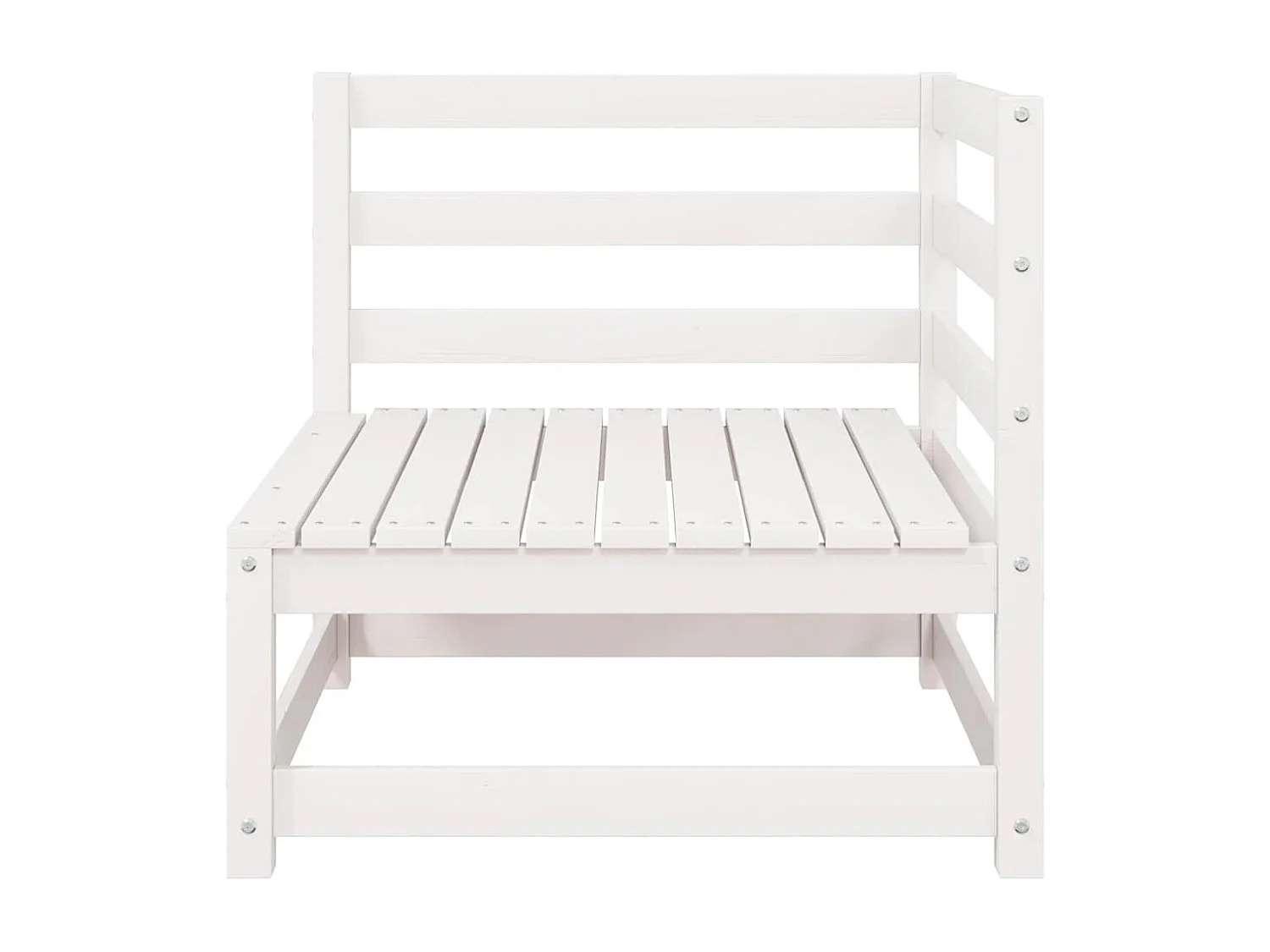 Garten-Ecksofa mit Kissen Massivholz Kiefer