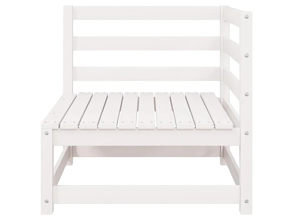 Garten-Ecksofa mit Kissen Massivholz Kiefer
