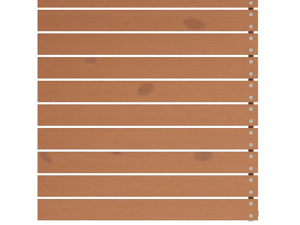 Canapé central de jardin marron miel bois de pin massif