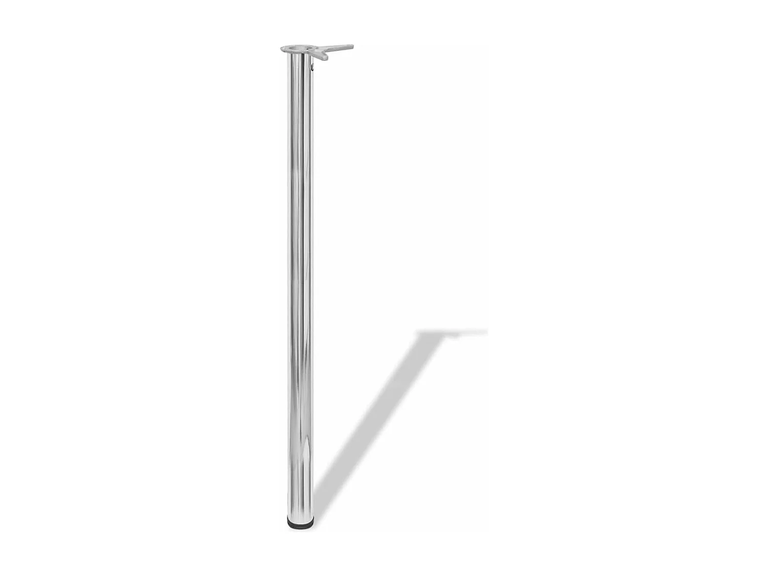 Tafelpoten in hoogte verstelbaar chroom 1100 mm 4 st
