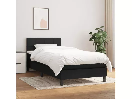 Kauf Unique Boxspringbett mit Matratze Schwarz 90x190 cm Stoff