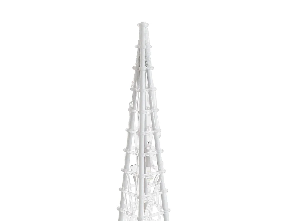 Lichtkegelset decoratief LED 60/90/120 cm acryl koudwit