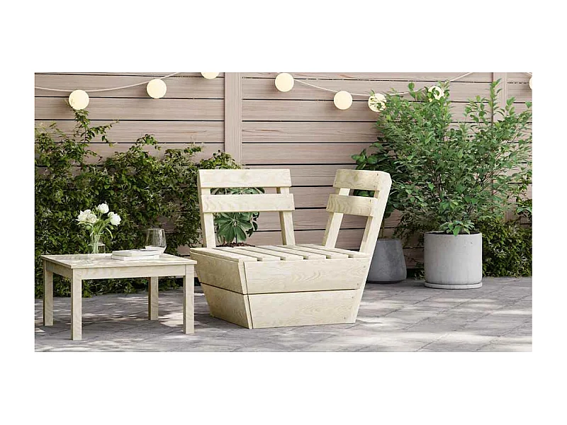 Hoekbank sectioneel pallet geïmpregneerd vurenhout