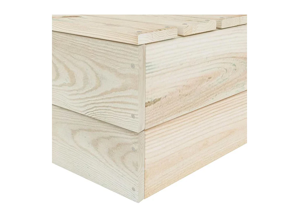 Canapé d'angle sectionnel palette Bois d'épicéa imprégné