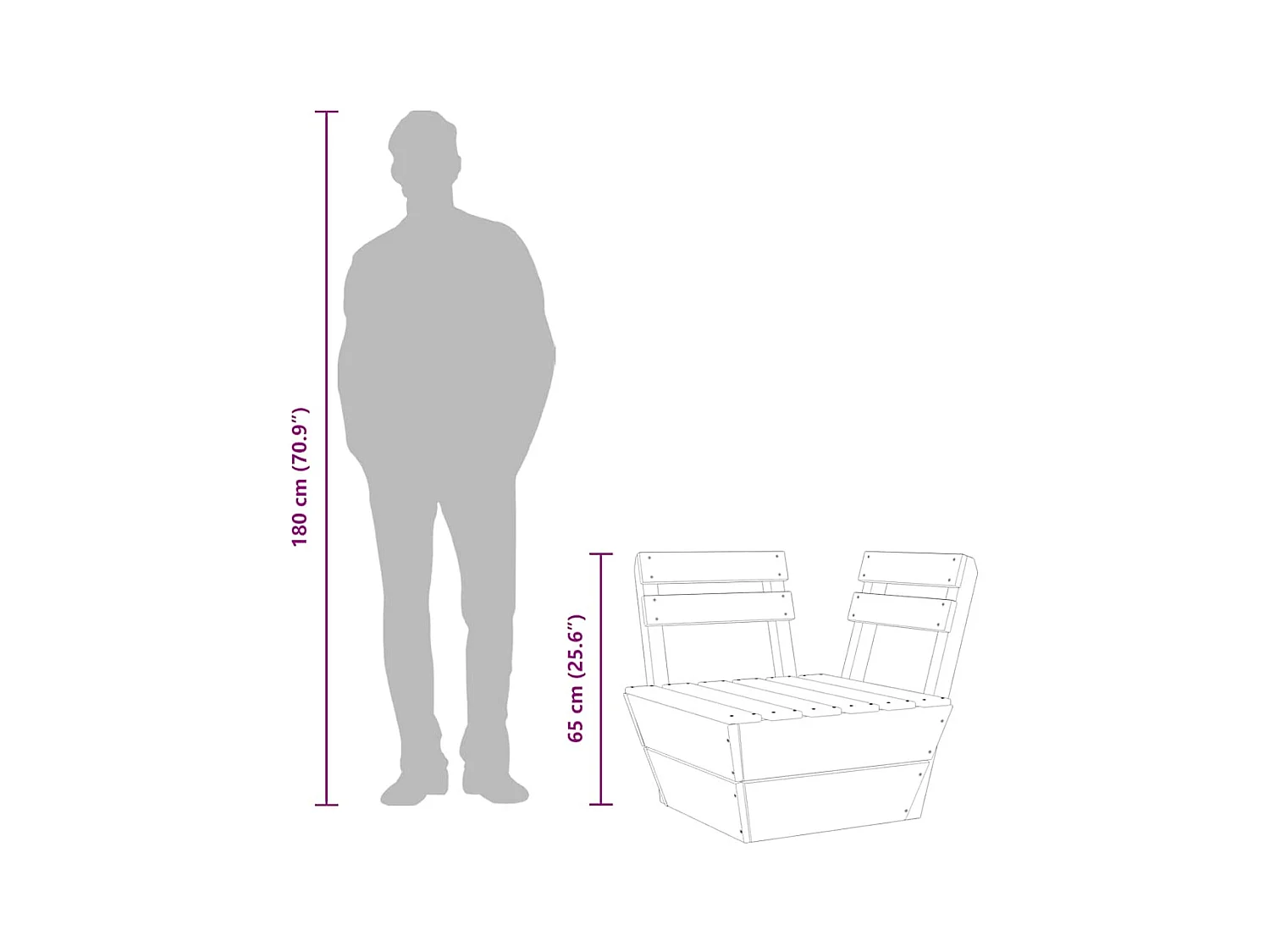 Canapé d'angle sectionnel palette Bois d'épicéa imprégné