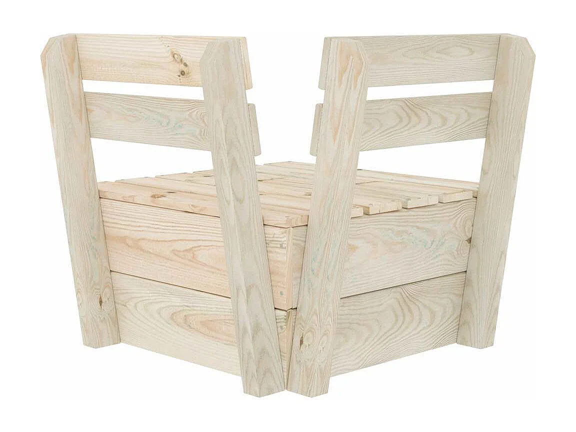 Canapé d'angle sectionnel palette Bois d'épicéa imprégné