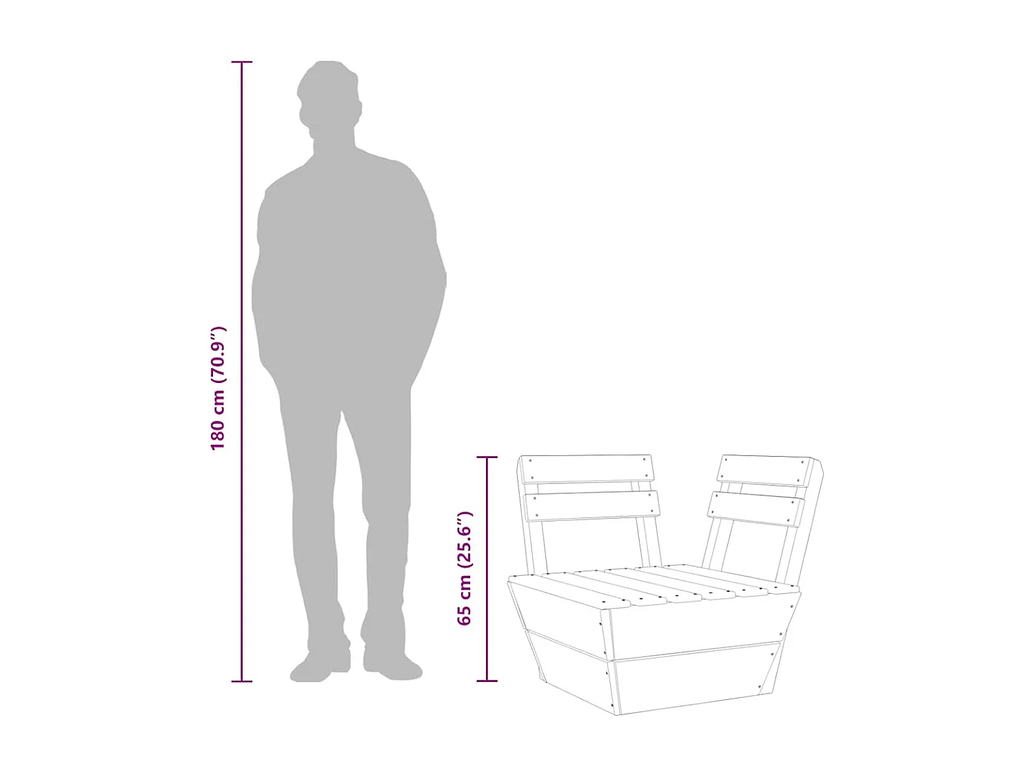 Canapé d'angle sectionnel palette Bois d'épicéa imprégné