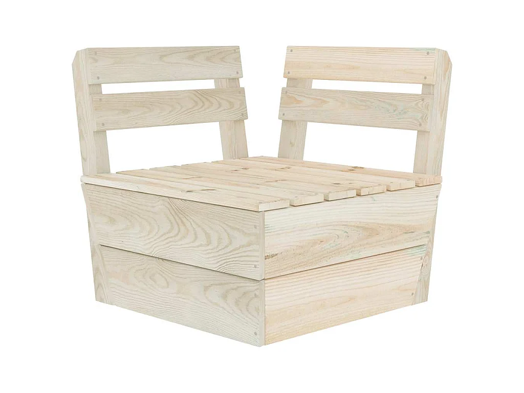 Canapé d'angle sectionnel palette Bois d'épicéa imprégné
