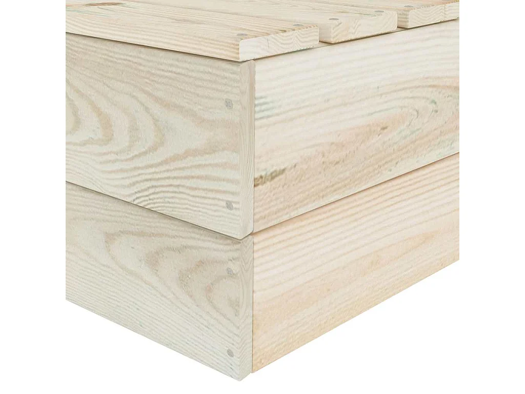 Canapé d'angle sectionnel palette Bois d'épicéa imprégné