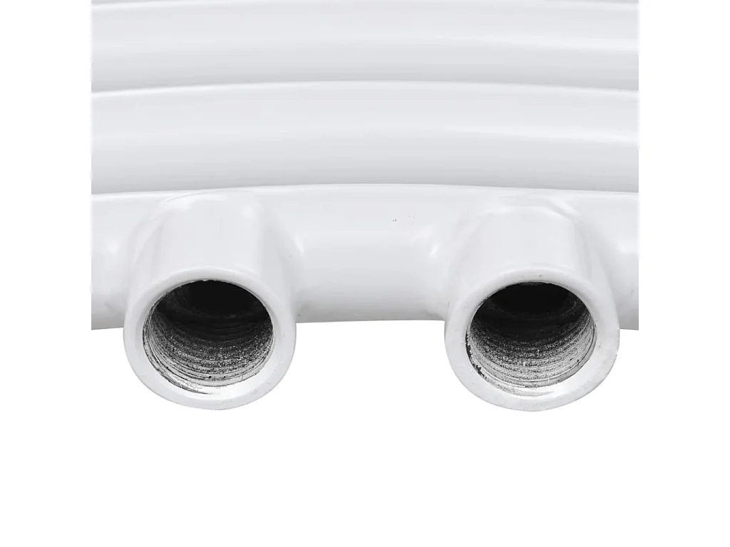 Sèche-Serviettes Chauffage Central Incurvé 600x1160mm + Connecteurs