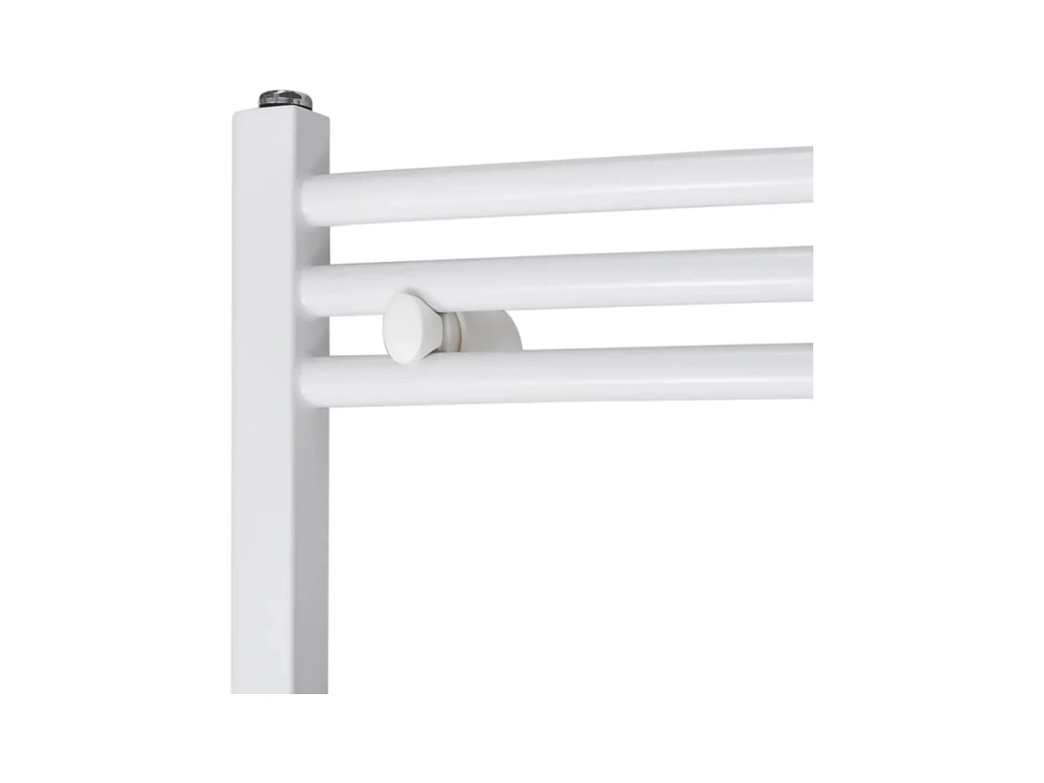 Sèche-Serviettes Chauffage Central Incurvé 600x1160mm + Connecteurs