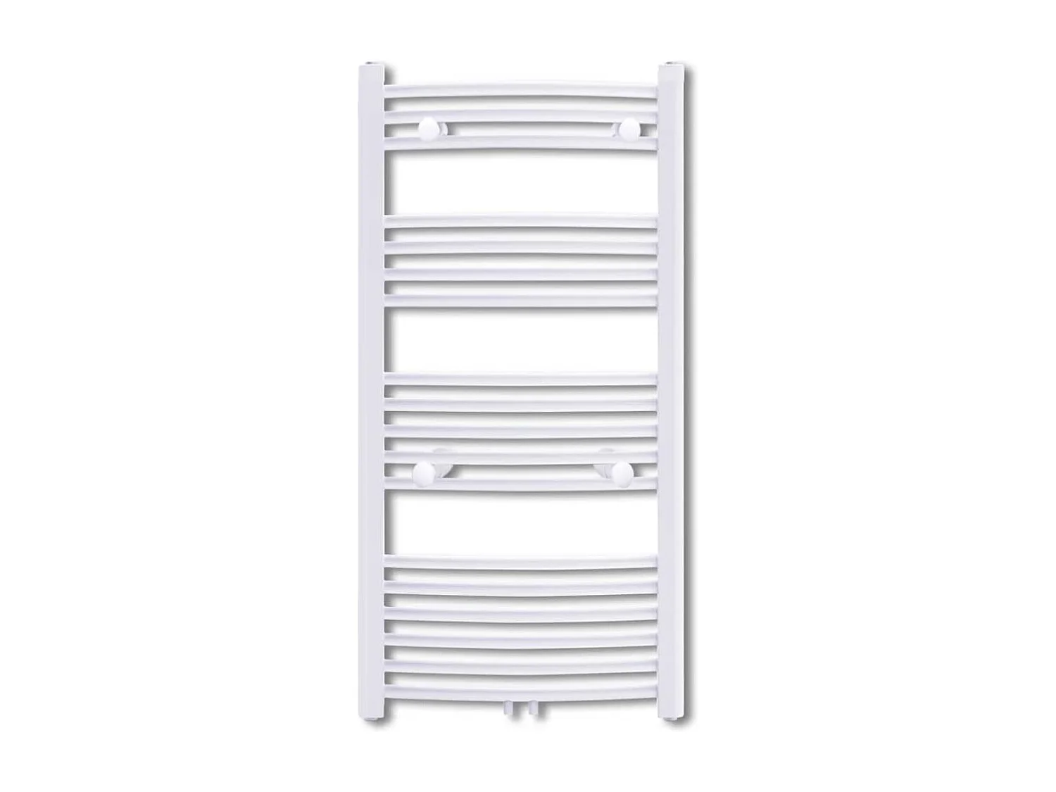 Sèche-Serviettes Chauffage Central Incurvé 600x1160mm + Connecteurs