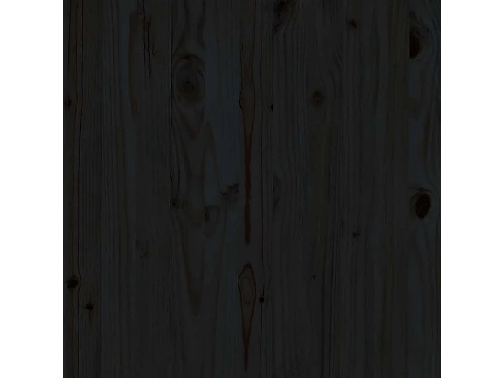 Garten-Mittelsofas 2 Stk. Schwarz Kiefer Massivholz