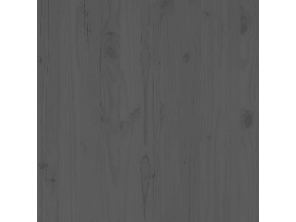 Canapé central de jardin avec coussins anthracite Gris