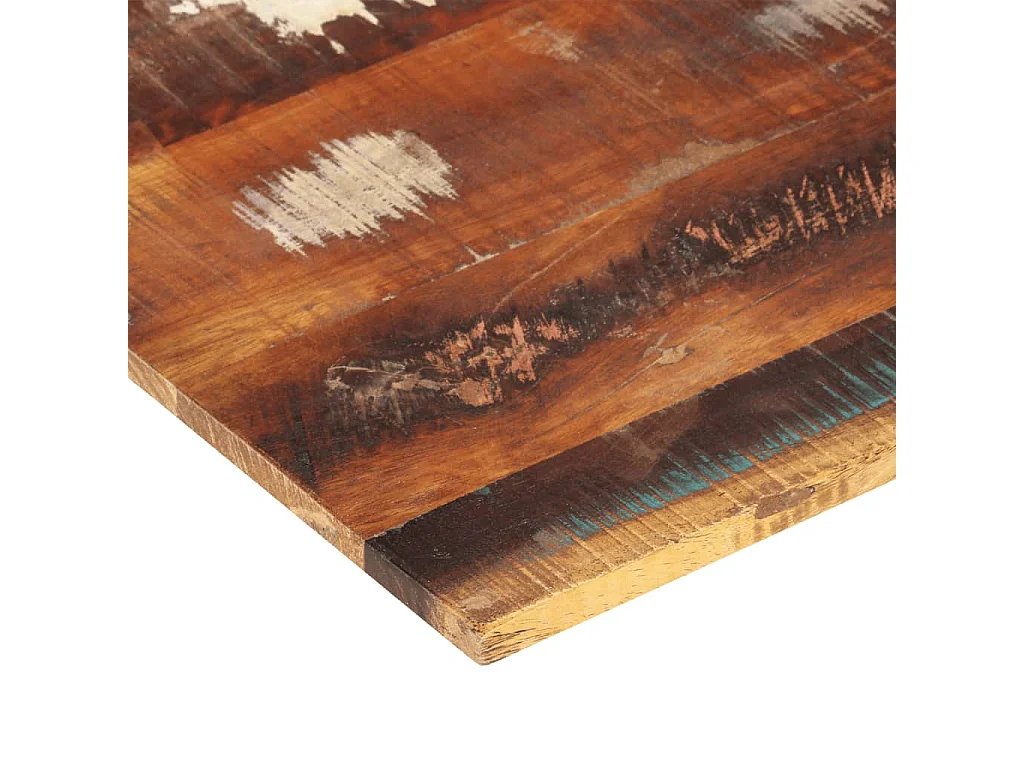Dessus de table rectangulaire 60x140 cm 15-16 mm Bois récupéré