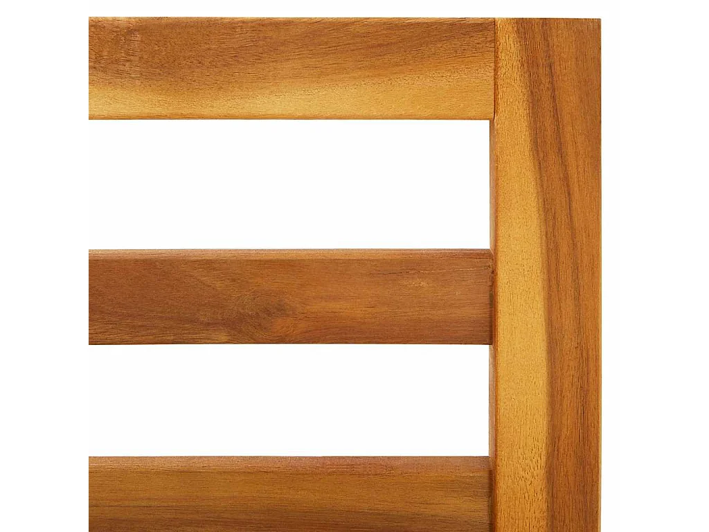 Modular-Ecksofa mit Cremeweißen Kissen Akazie Massivholz