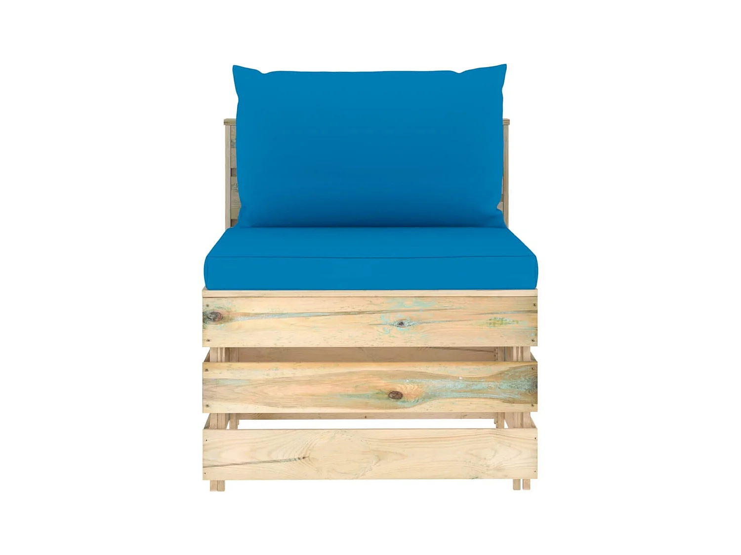 Canapé central sectionnel avec coussins Bois imprégné de vert