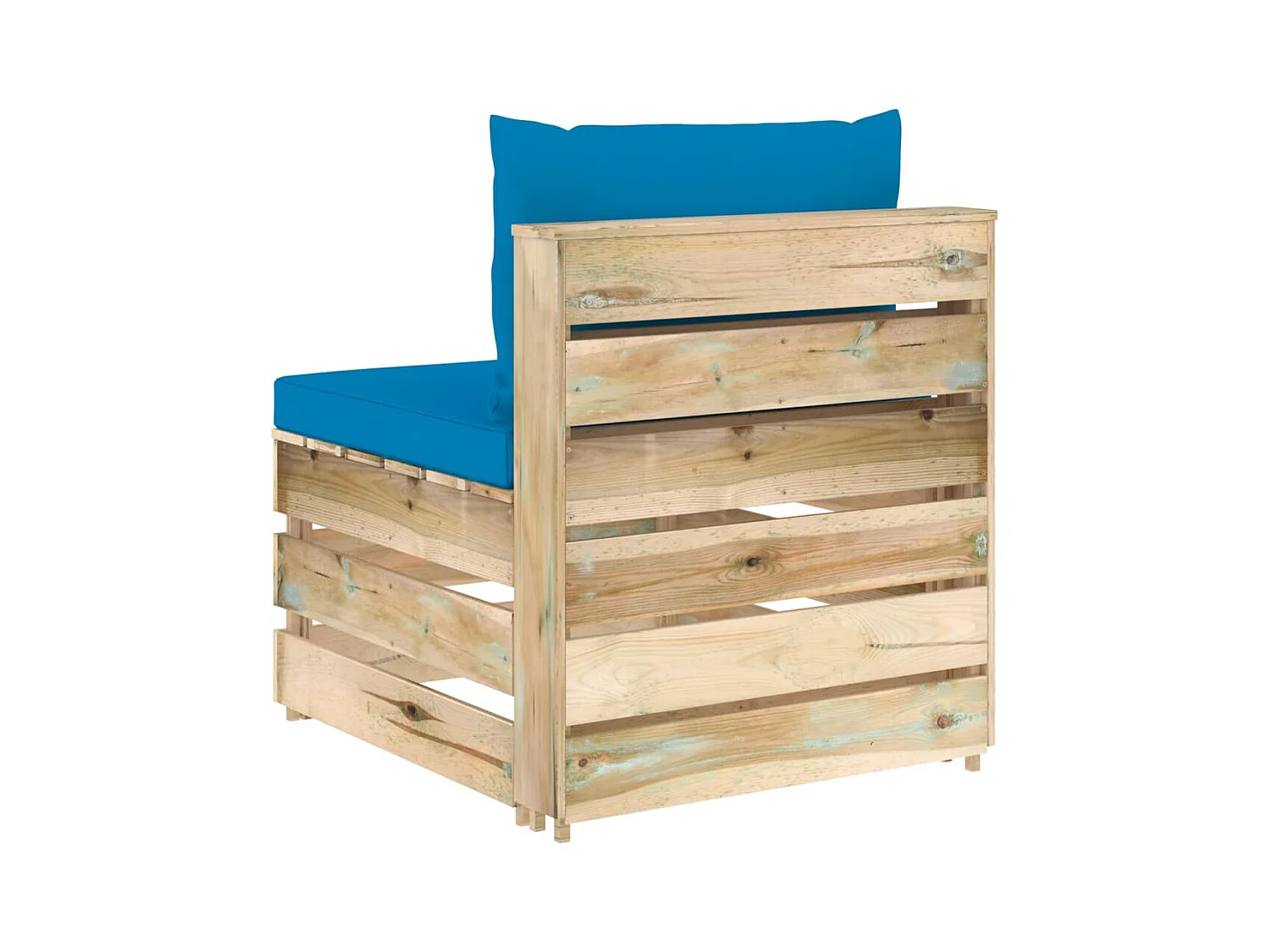 Canapé central sectionnel avec coussins Bois imprégné de vert