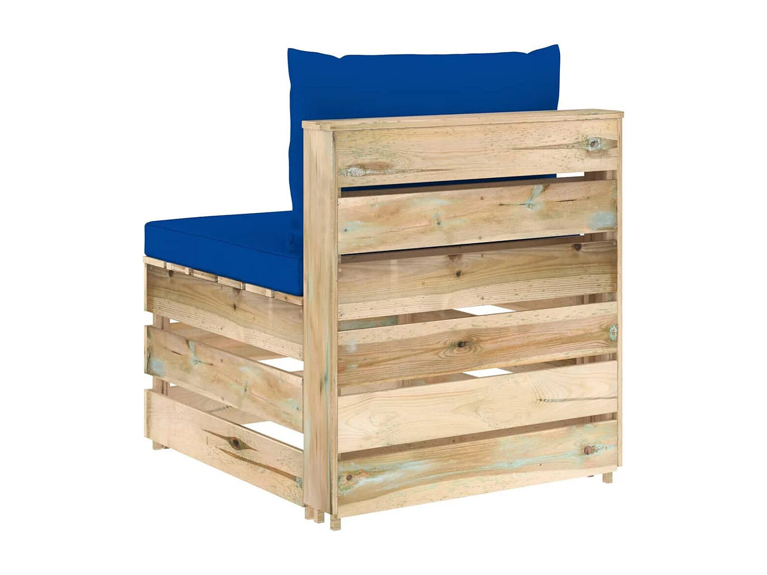 Canapé central sectionnel avec coussins Bois imprégné de vert