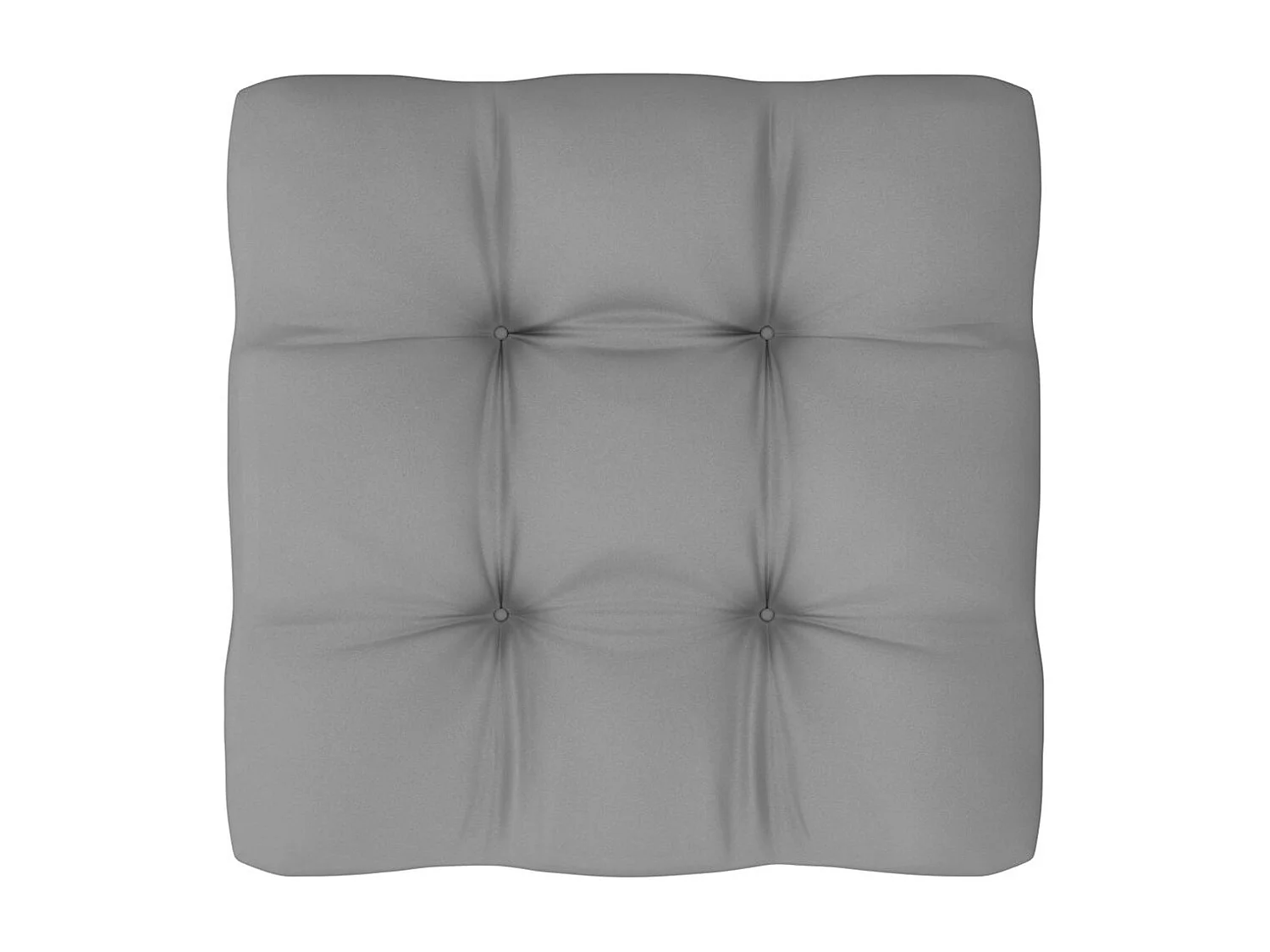 Canapés centraux de jardin coussins gris2pcs Bois de pin massif