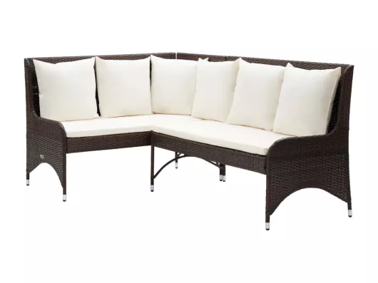 Kauf Unique Garten-Ecksofa 2-tlg. Poly Rattan Braun