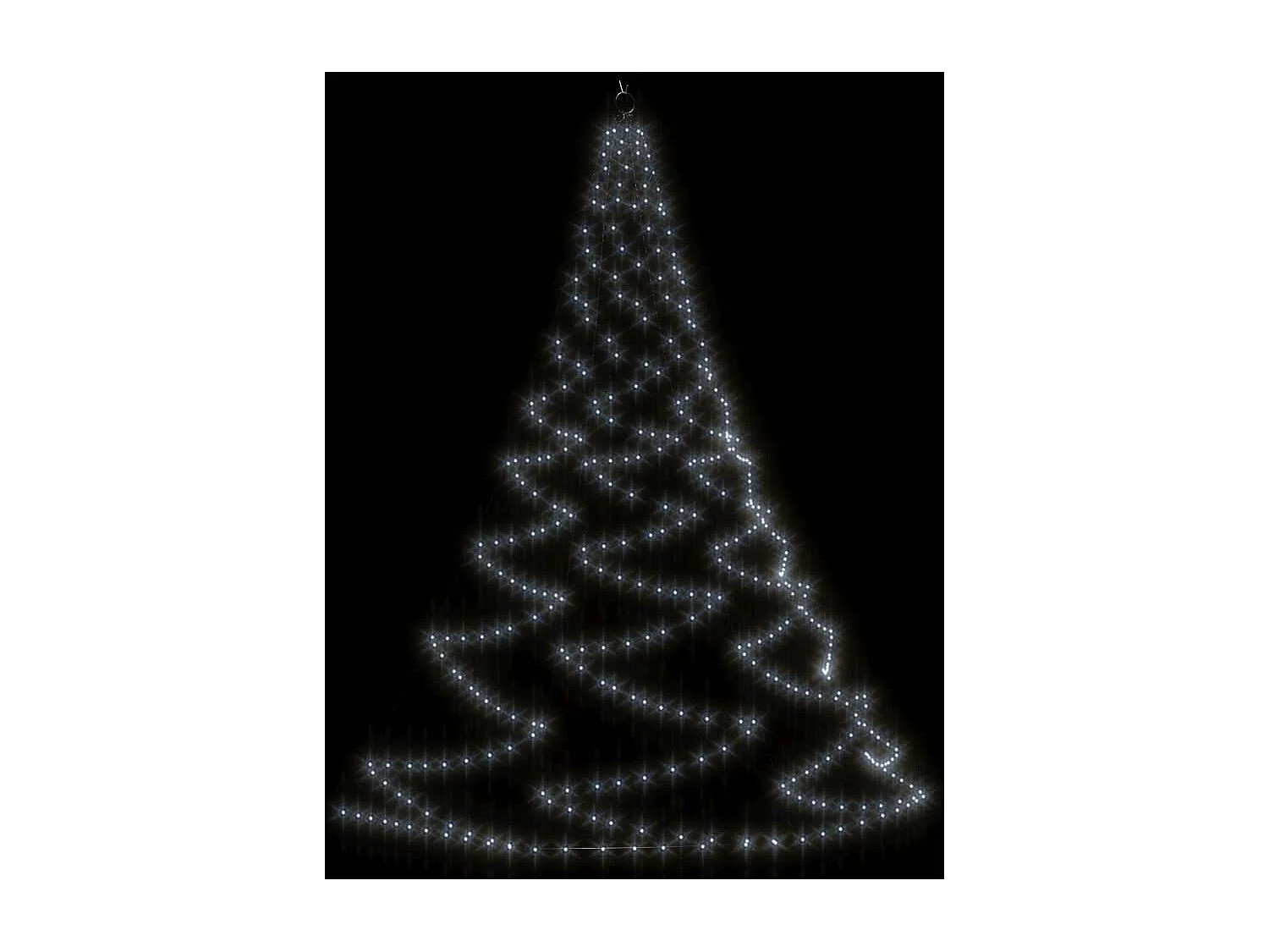 Árvore de Natal parede 720 luzes LED 5 m int/ext branco frio
