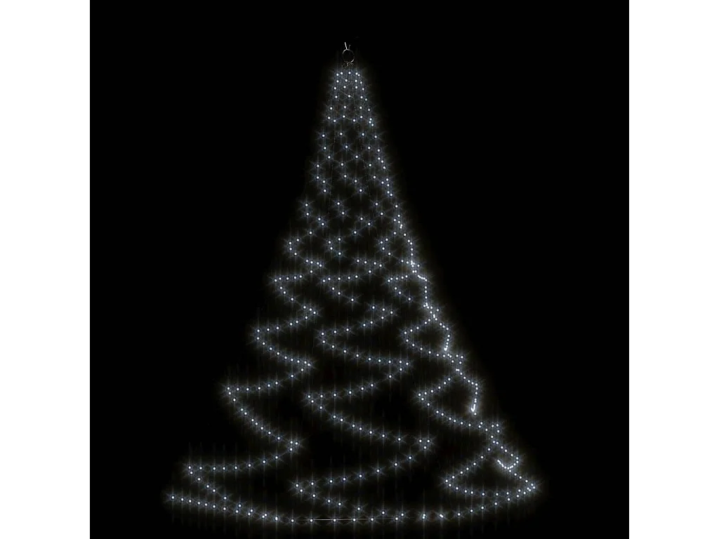 Árbol de pared con gancho metálico 720 LED blanco frío 5 m
