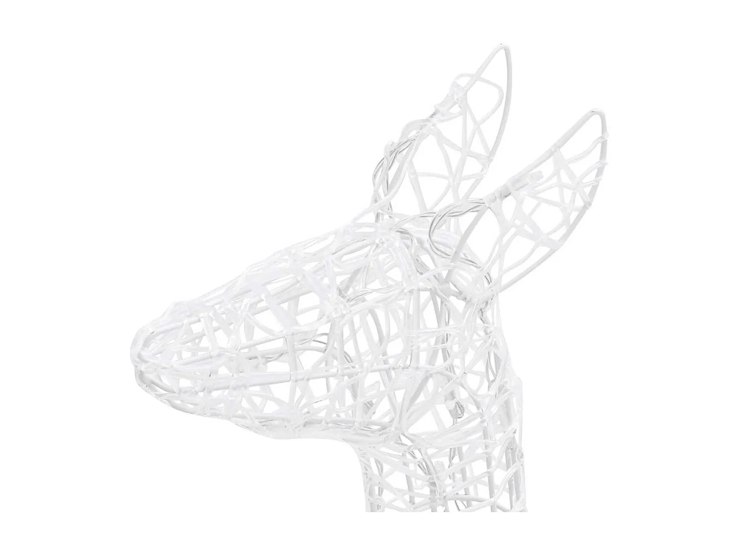 Famille de rennes de décoration Acrylique 160 LED blanc froid