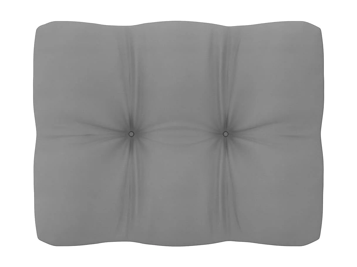 Canapé d'angle de jardin avec coussins gris Bois de pin massif